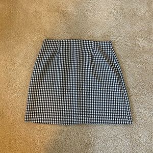 Nasty Gal houndstooth skirt